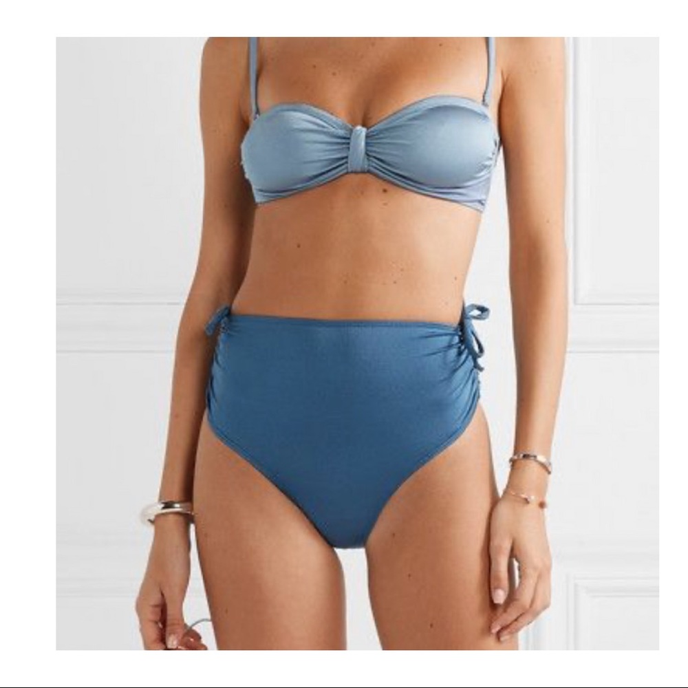 Leslie Amon “Thea” blue two tone bikini